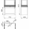 HOUTTOESTEL VRIJSTAAND VERSAILLES VISION - Afbeelding 5